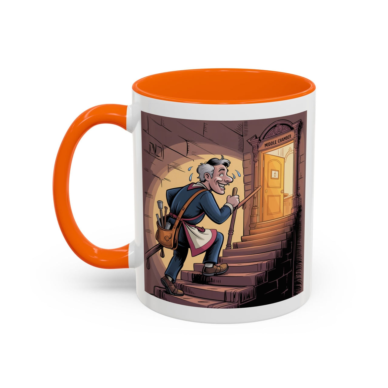 Premium Ready to Go Freemason Design | Fellowcraft | Entering the Middle Chamber - Masonic Mugs