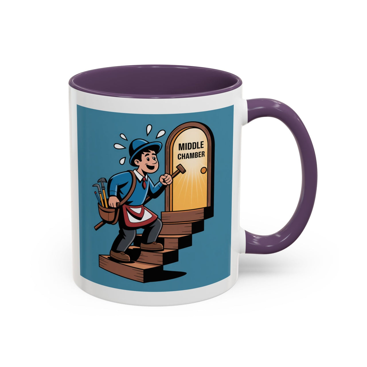 Premium Ready to Go Freemason Design | Fellowcraft | Entering the Middle Chamber - Masonic Mugs