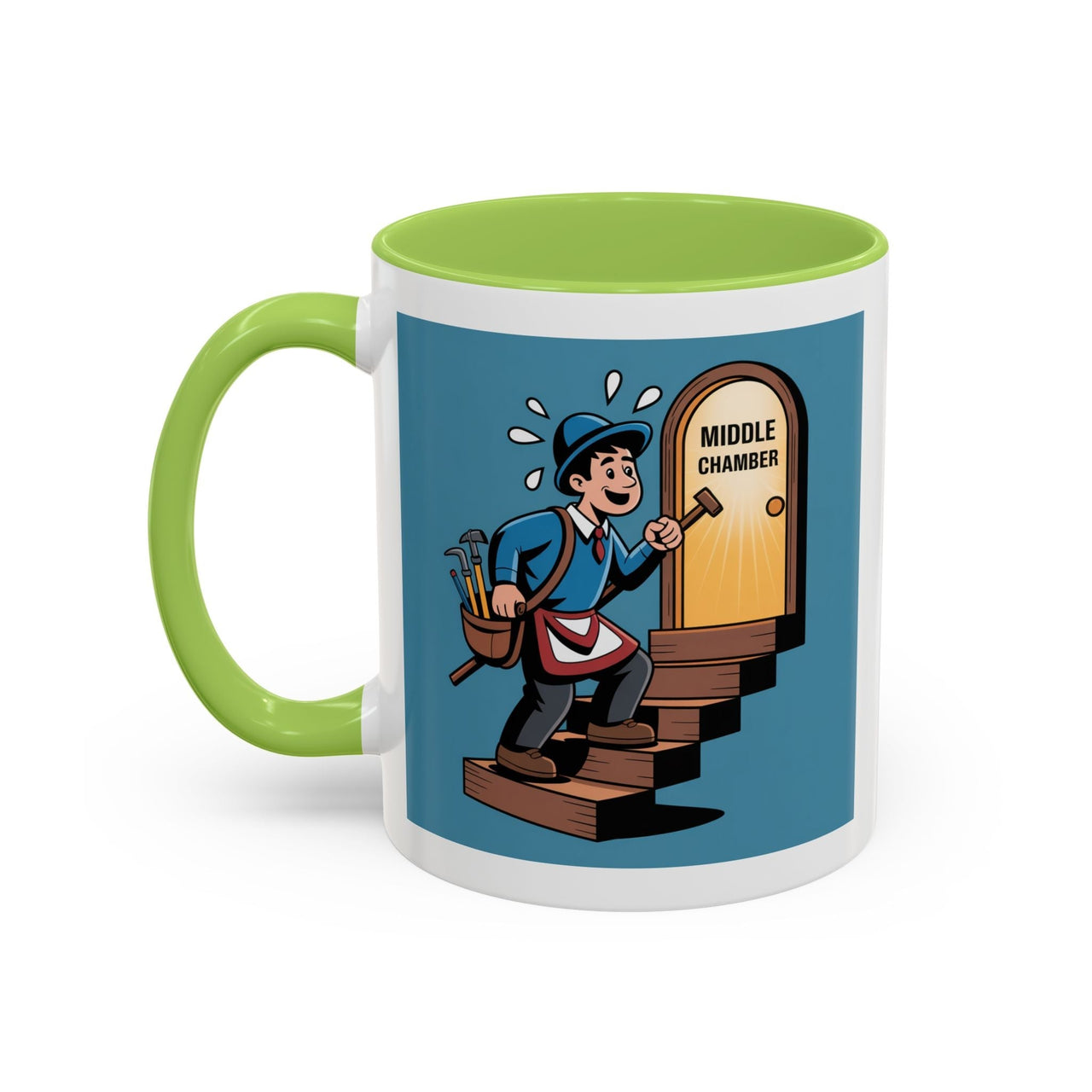 Premium Ready to Go Freemason Design | Fellowcraft | Entering the Middle Chamber - Masonic Mugs