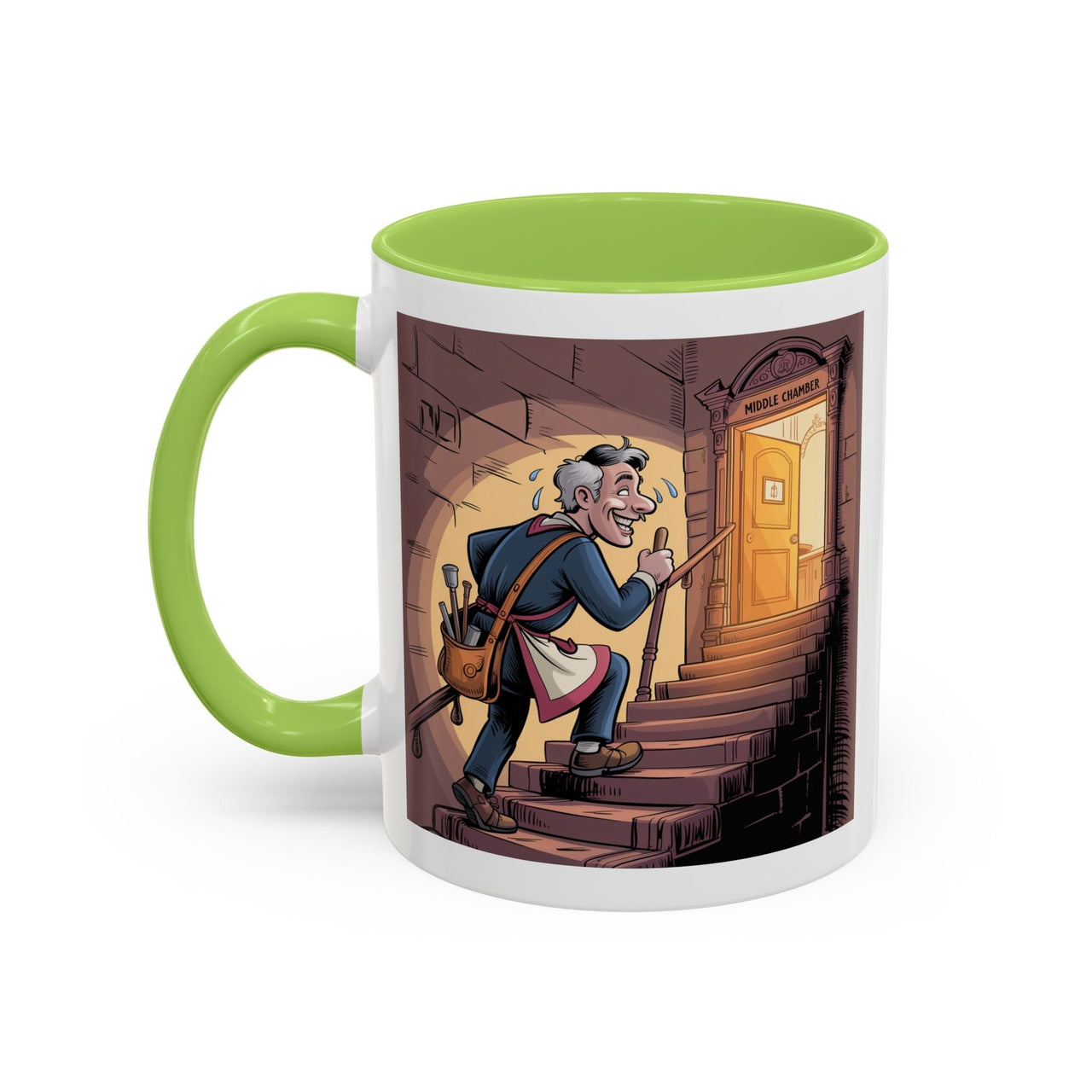 Premium Ready to Go Freemason Design | Fellowcraft | Entering the Middle Chamber - Masonic Mugs