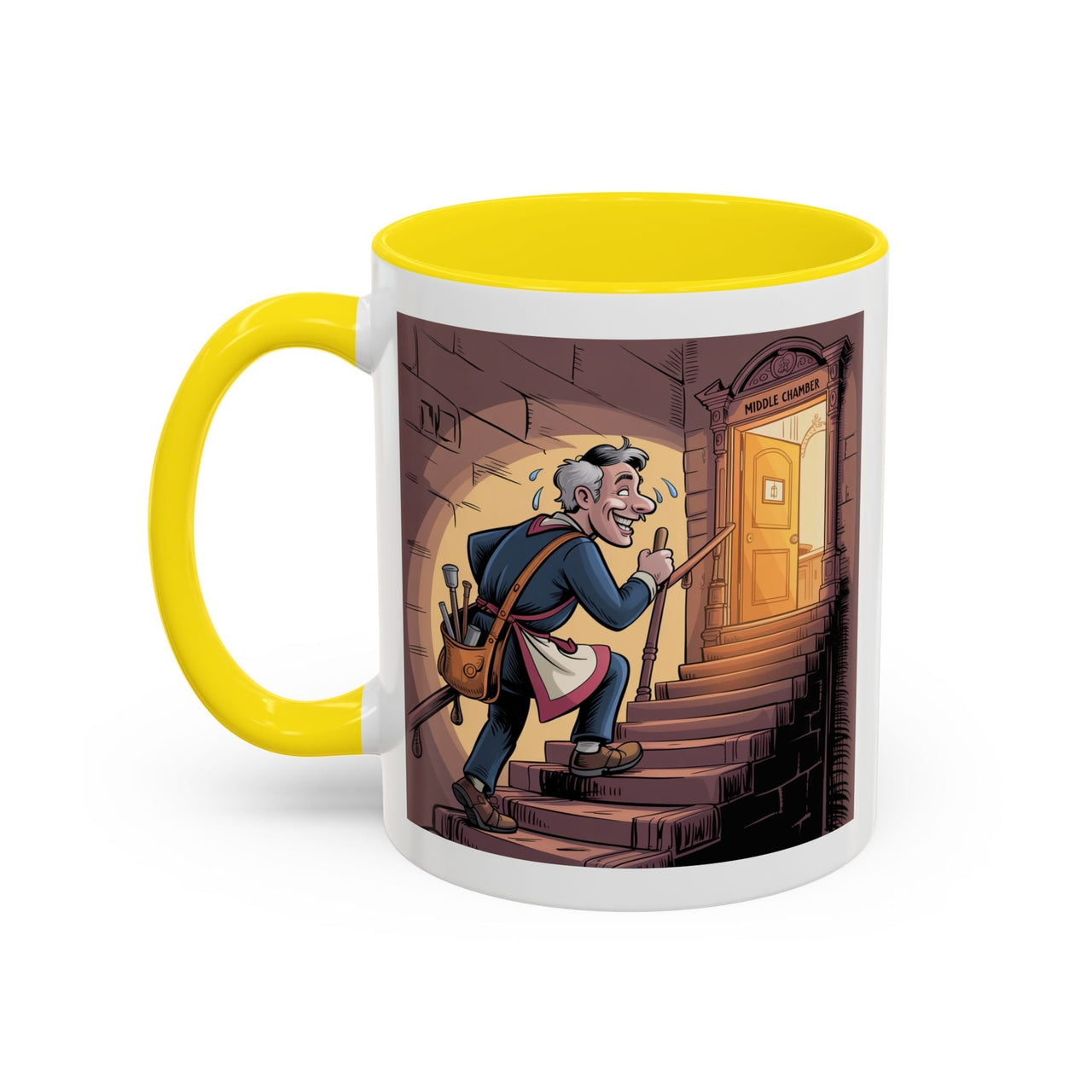 Premium Ready to Go Freemason Design | Fellowcraft | Entering the Middle Chamber - Masonic Mugs