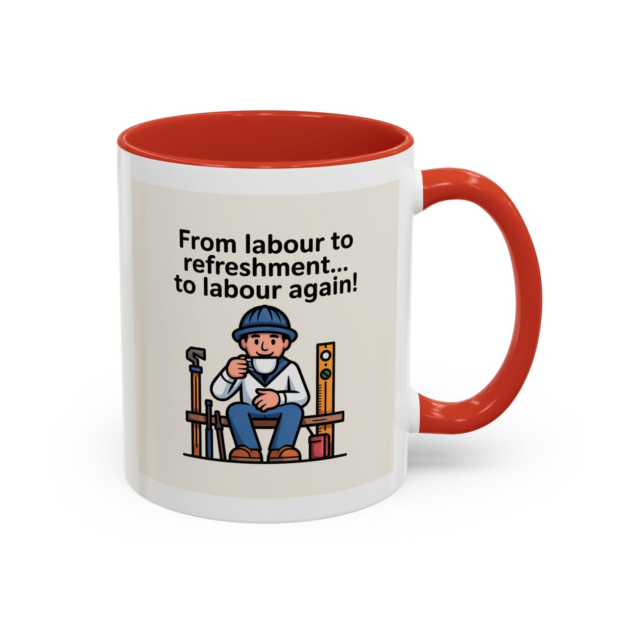 Premium Ready to Go Freemason Design | Fellowcraft | From Labour to refreshment - Masonic Mugs