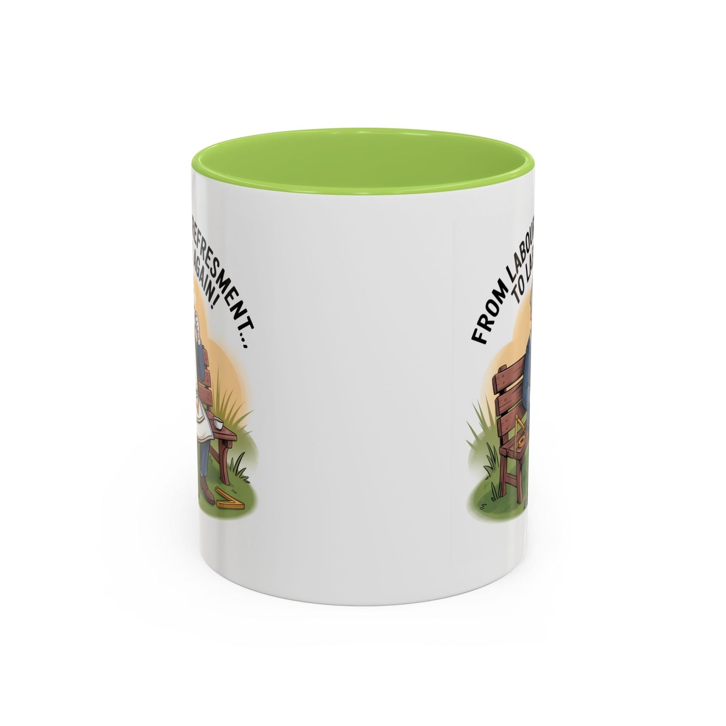 Premium Ready to Go Freemason Design | Fellowcraft | From Labour to Refreshment - Masonic Mugs