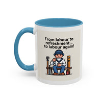 Premium Ready to Go Freemason Design | Fellowcraft | From Labour to refreshment - Masonic Mugs
