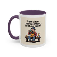 Premium Ready to Go Freemason Design | Fellowcraft | From Labour to Refreshment - Masonic Mugs