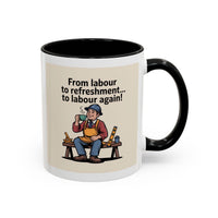 Premium Ready to Go Freemason Design | Fellowcraft | From Labour to Refreshment - Masonic Mugs