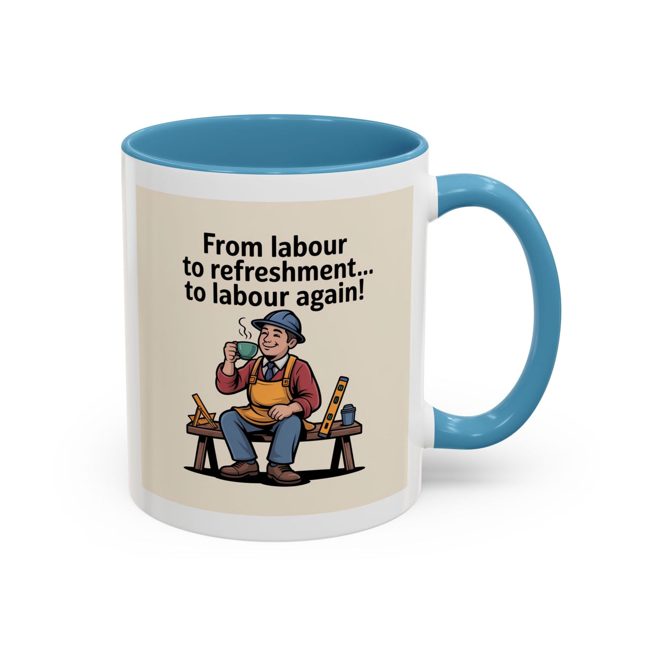 Premium Ready to Go Freemason Design | Fellowcraft | From Labour to Refreshment - Masonic Mugs
