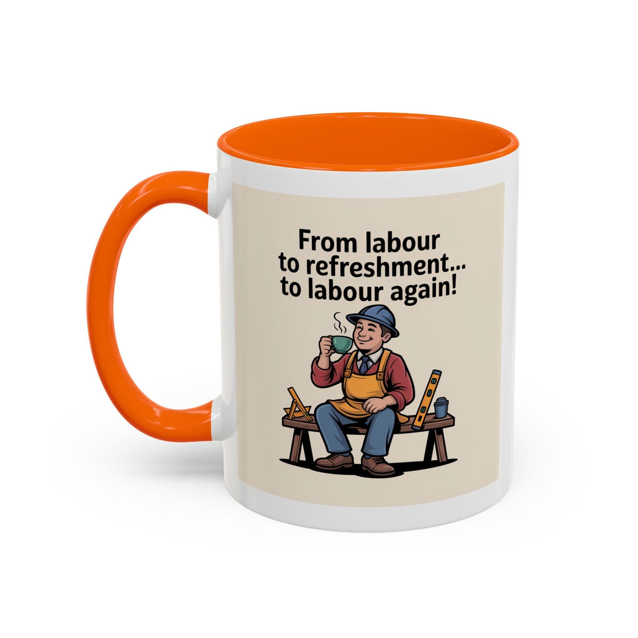 Premium Ready to Go Freemason Design | Fellowcraft | From Labour to Refreshment - Masonic Mugs
