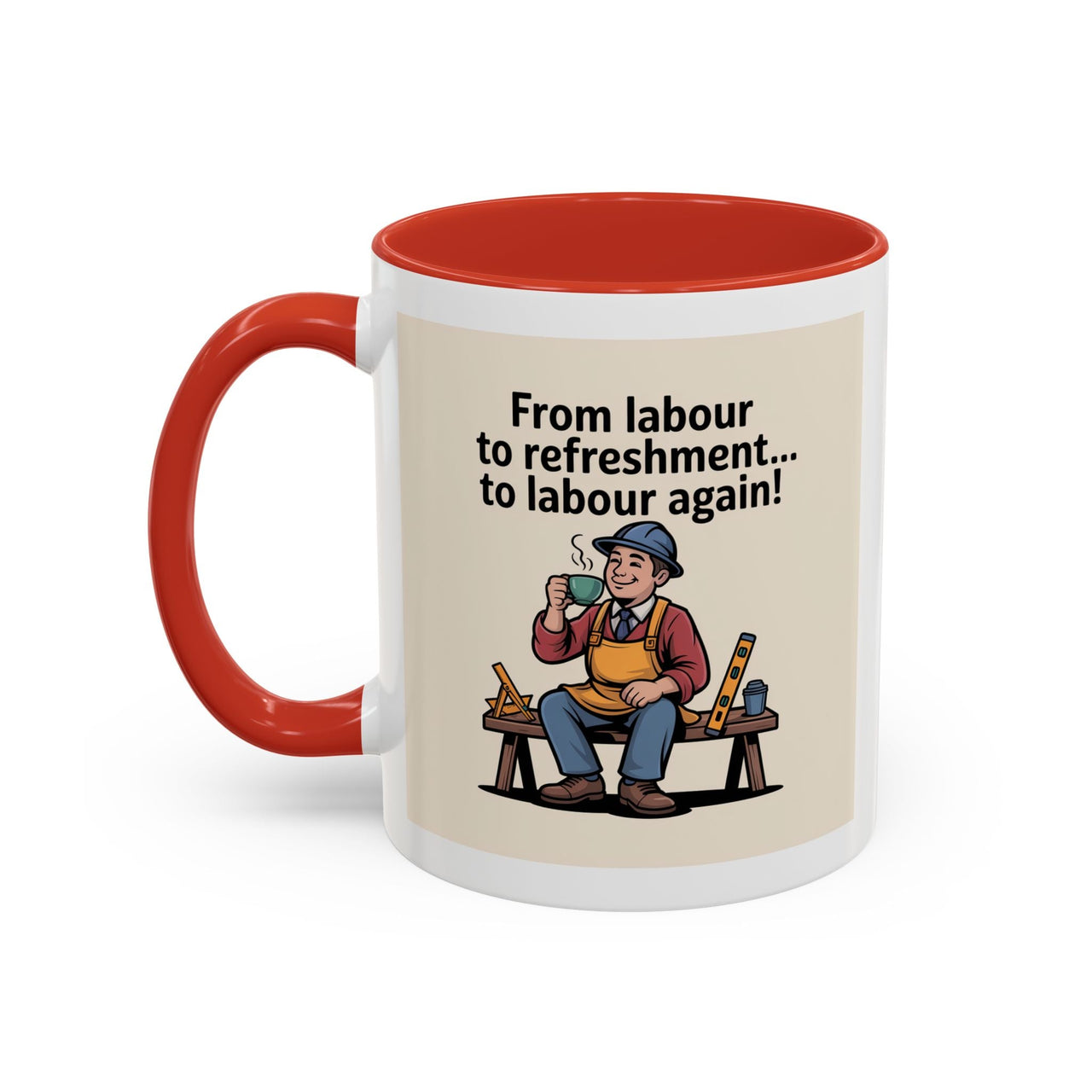 Premium Ready to Go Freemason Design | Fellowcraft | From Labour to Refreshment - Masonic Mugs