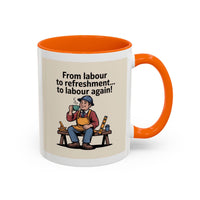 Premium Ready to Go Freemason Design | Fellowcraft | From Labour to Refreshment - Masonic Mugs