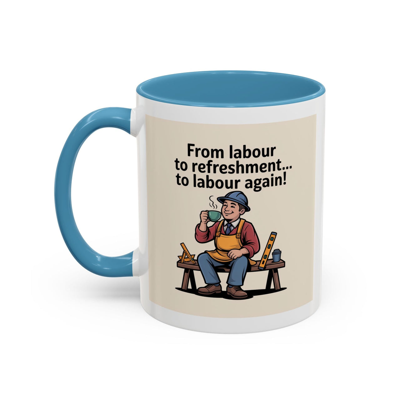 Premium Ready to Go Freemason Design | Fellowcraft | From Labour to Refreshment - Masonic Mugs