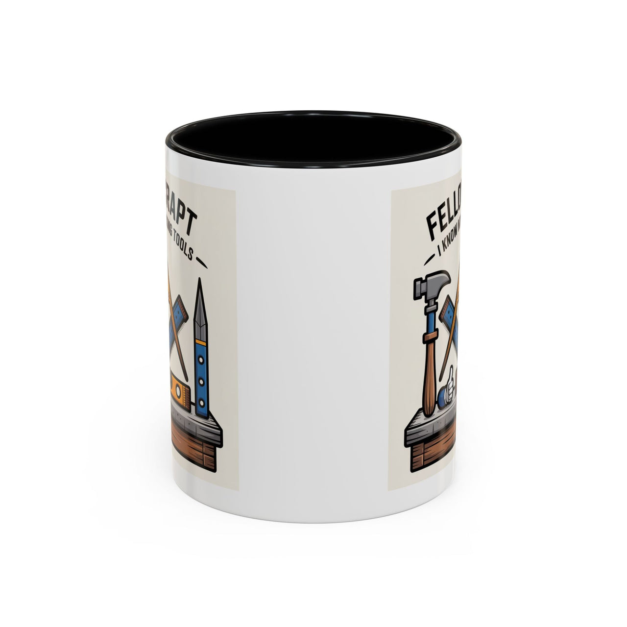 Premium Ready to Go Freemason Design | Fellowcraft | I know my working tools - Masonic Mugs