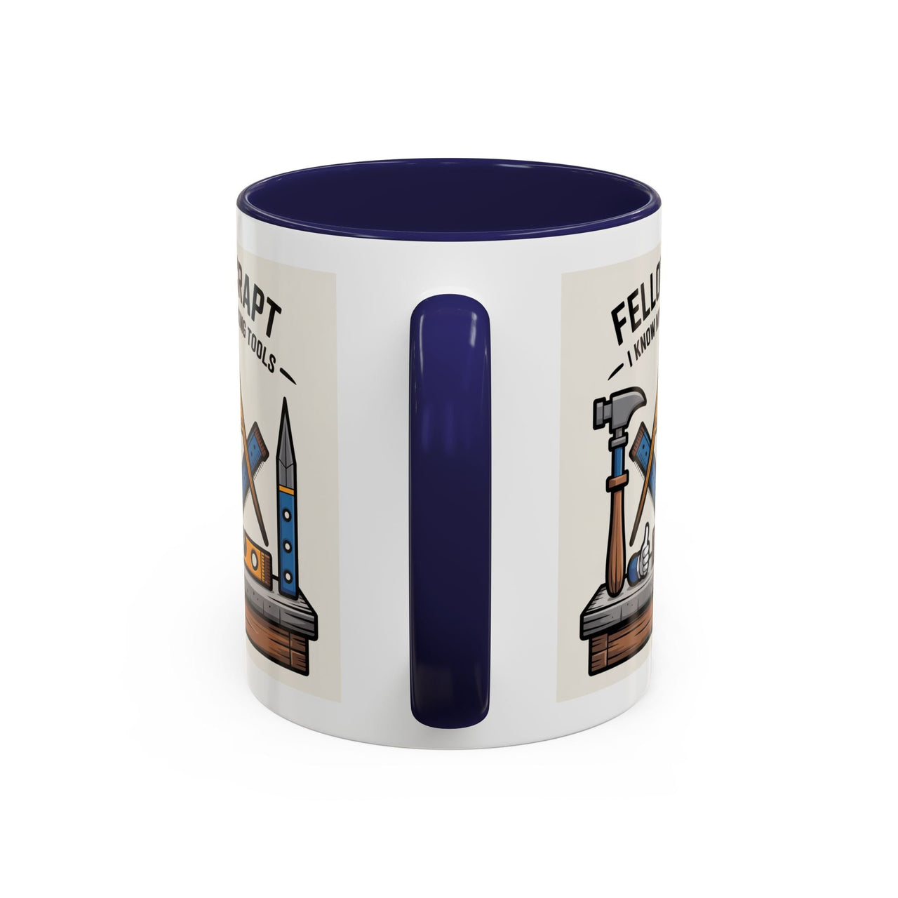 Premium Ready to Go Freemason Design | Fellowcraft | I know my working tools - Masonic Mugs