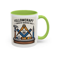 Premium Ready to Go Freemason Design | Fellowcraft | I know my working tools - Masonic Mugs
