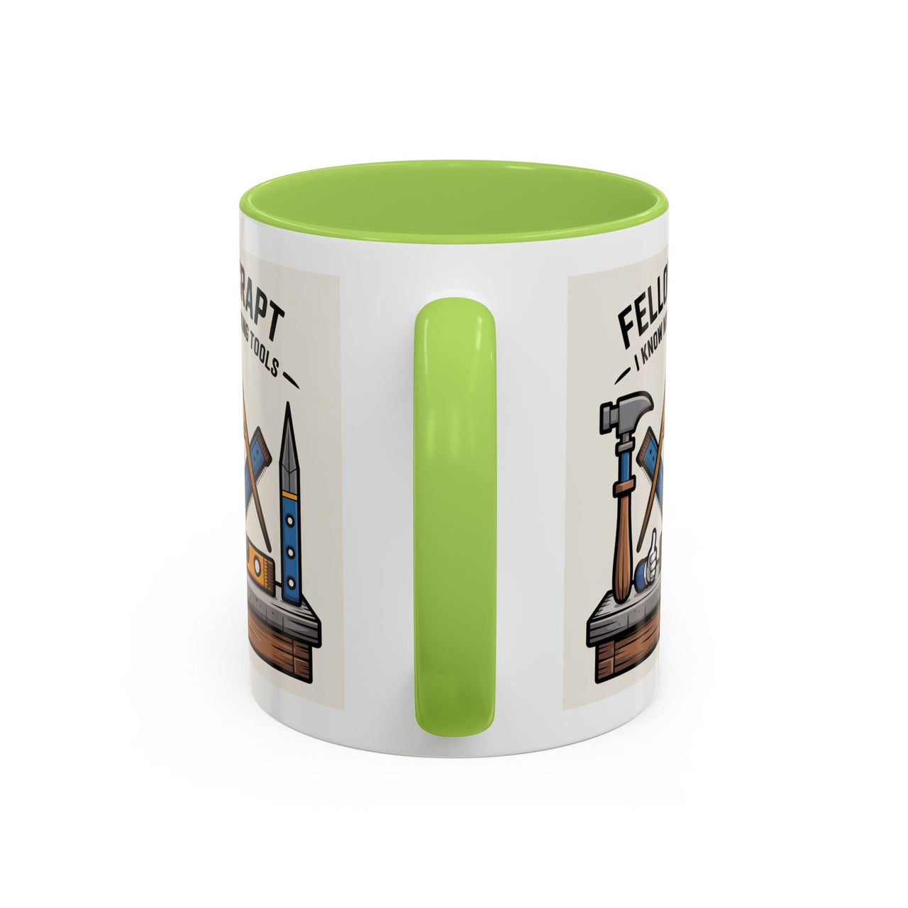 Premium Ready to Go Freemason Design | Fellowcraft | I know my working tools - Masonic Mugs