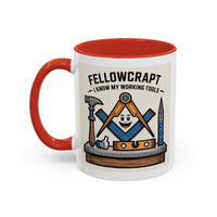 Premium Ready to Go Freemason Design | Fellowcraft | I know my working tools - Masonic Mugs