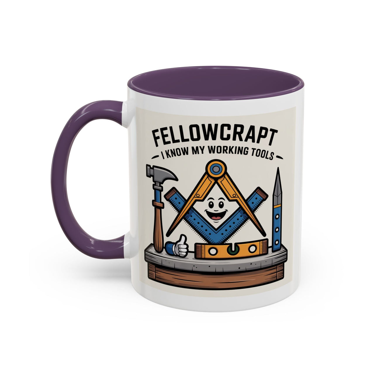 Premium Ready to Go Freemason Design | Fellowcraft | I know my working tools - Masonic Mugs