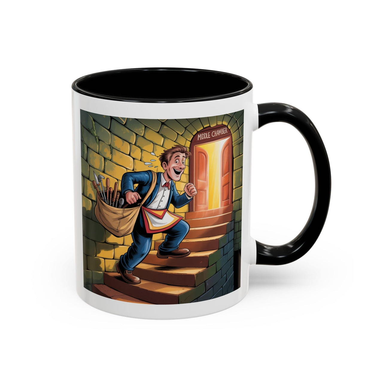 Premium Ready to Go Freemason Design | Fellowcraft | Middle Chamber - Masonic Mugs