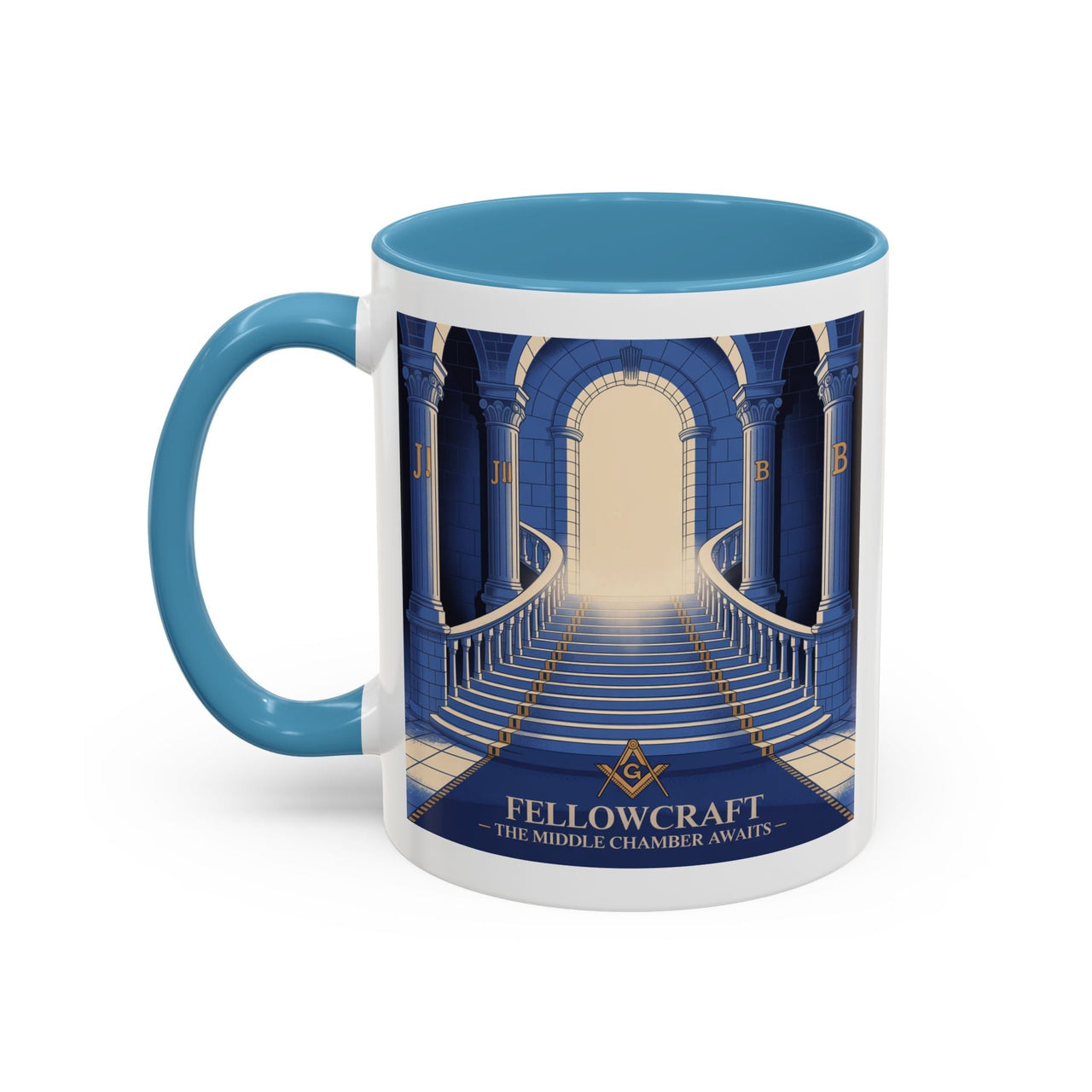Premium Ready to Go Freemason Design | Fellowcraft | Middle Chamber - Masonic Mugs