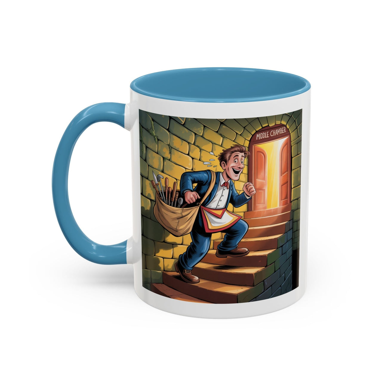 Premium Ready to Go Freemason Design | Fellowcraft | Middle Chamber - Masonic Mugs