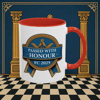 Premium Ready to Go Freemason Design | Fellowcraft | Passed with Honour 2025 - Masonic Mugs