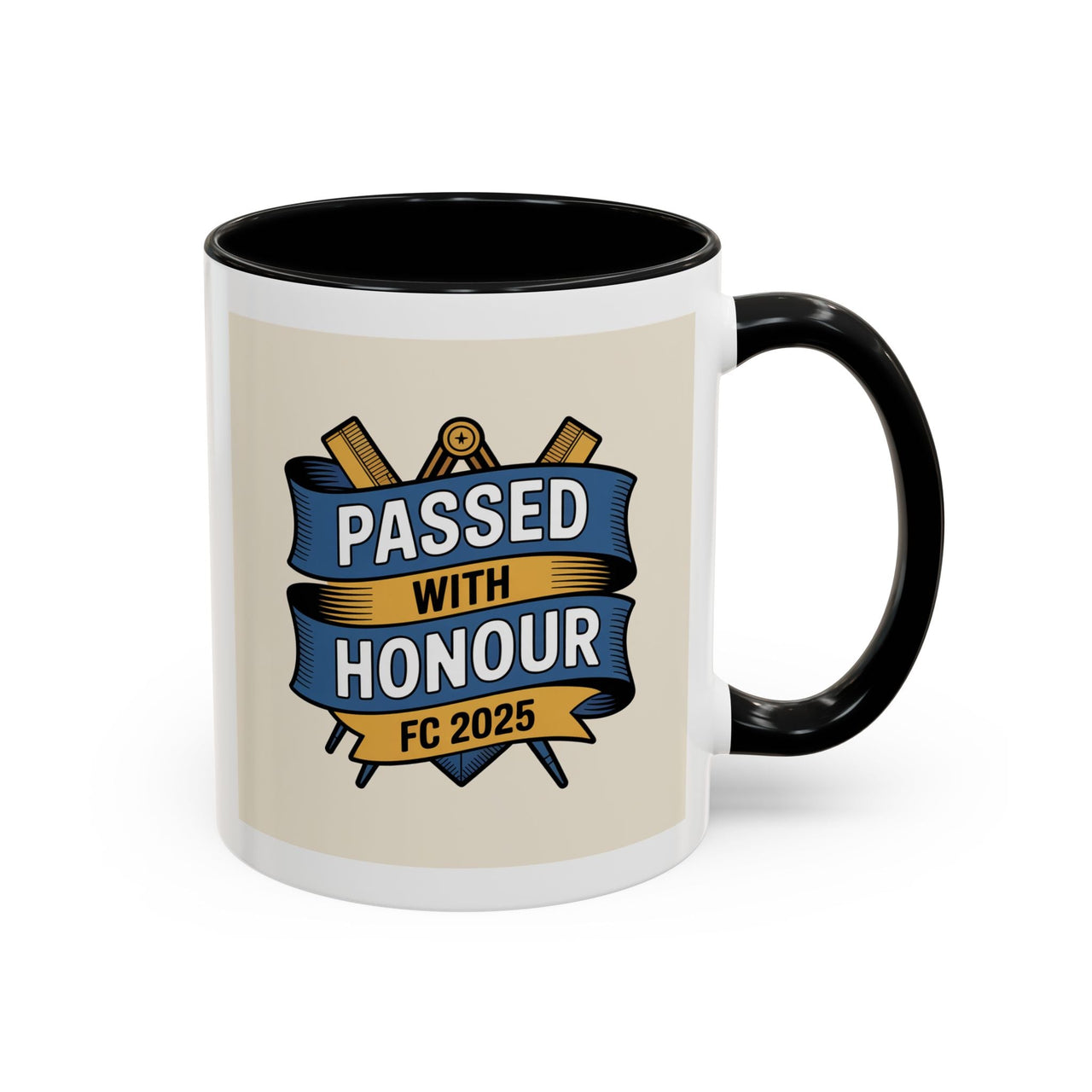 Premium Ready to Go Freemason Design | Fellowcraft | Passed with Honour 2025 - Masonic Mugs