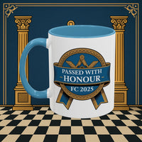 Premium Ready to Go Freemason Design | Fellowcraft | Passed with Honour 2025 - Masonic Mugs