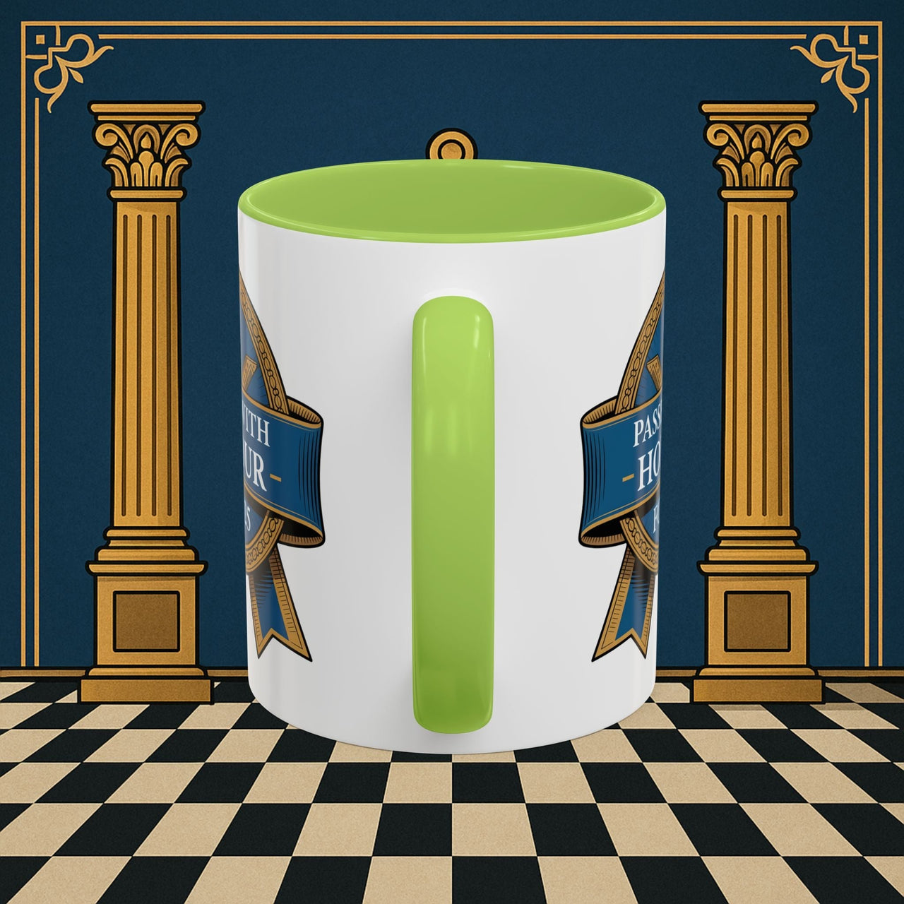 Premium Ready to Go Freemason Design | Fellowcraft | Passed with Honour 2025 - Masonic Mugs