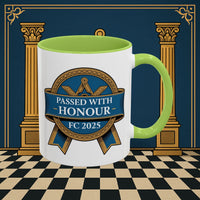 Premium Ready to Go Freemason Design | Fellowcraft | Passed with Honour 2025 - Masonic Mugs