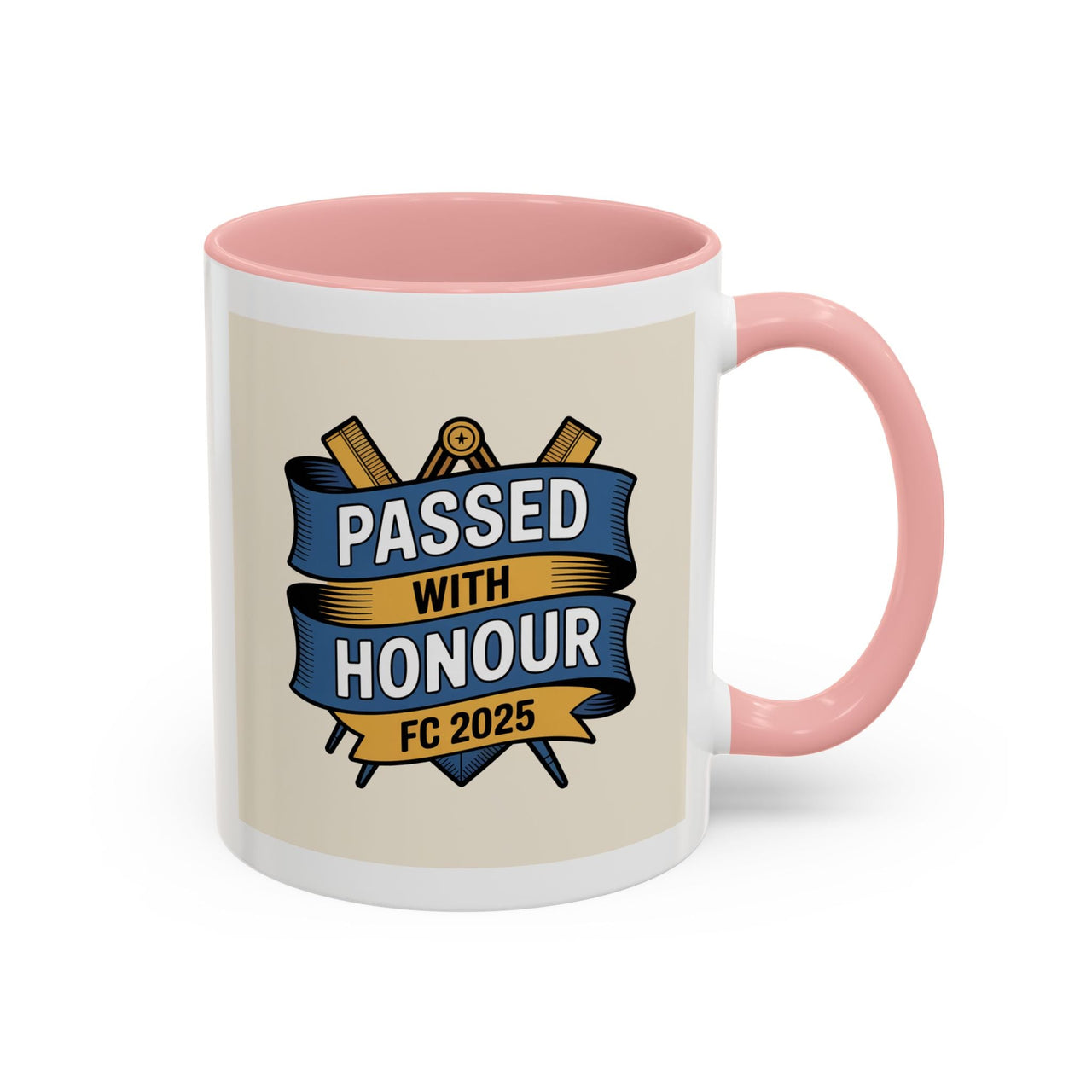 Premium Ready to Go Freemason Design | Fellowcraft | Passed with Honour 2025 - Masonic Mugs