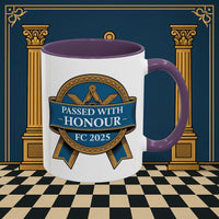 Premium Ready to Go Freemason Design | Fellowcraft | Passed with Honour 2025 - Masonic Mugs
