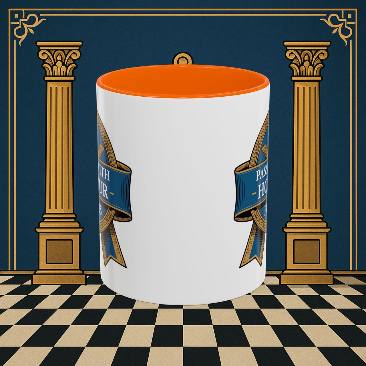 Premium Ready to Go Freemason Design | Fellowcraft | Passed with Honour 2025 - Masonic Mugs