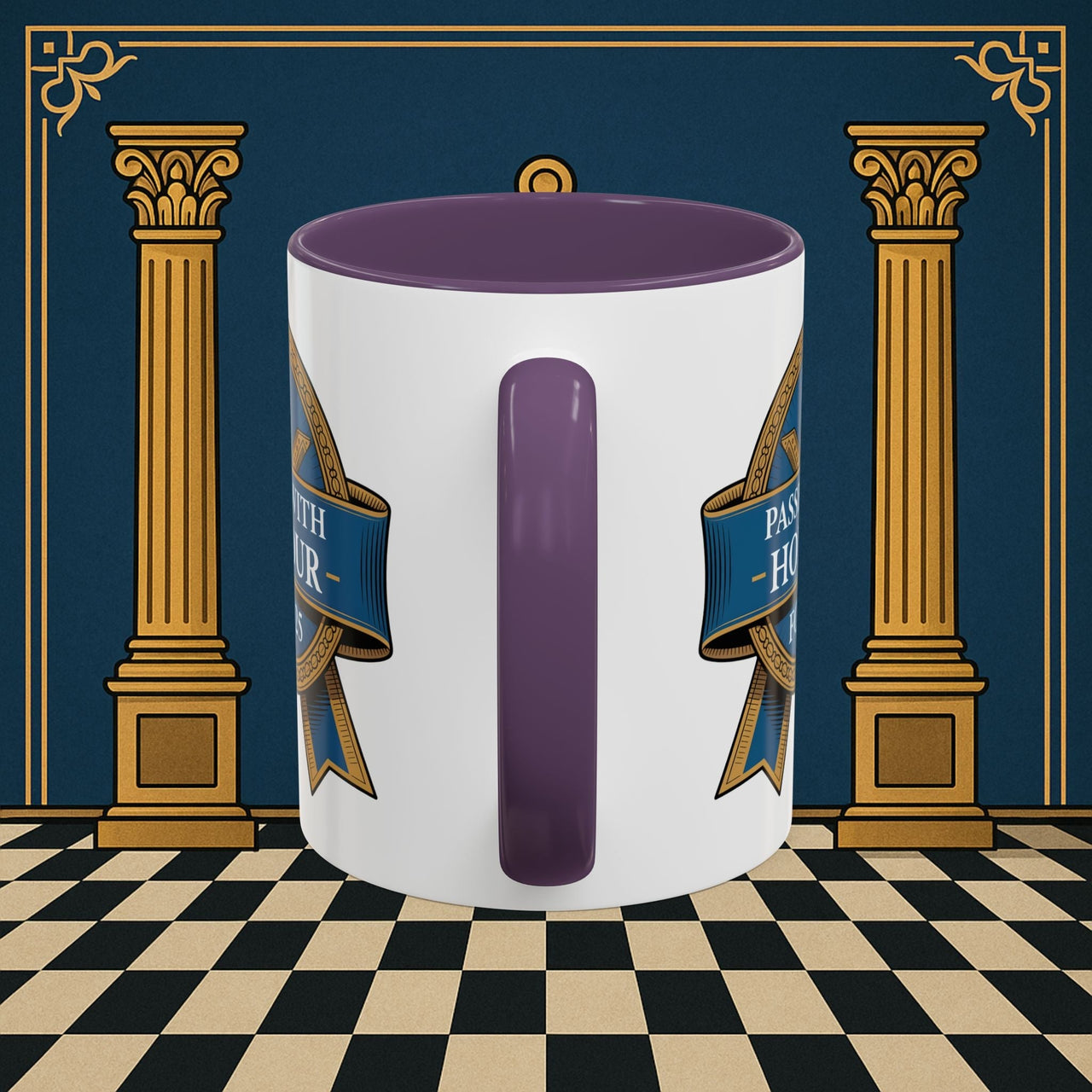 Premium Ready to Go Freemason Design | Fellowcraft | Passed with Honour 2025 - Masonic Mugs