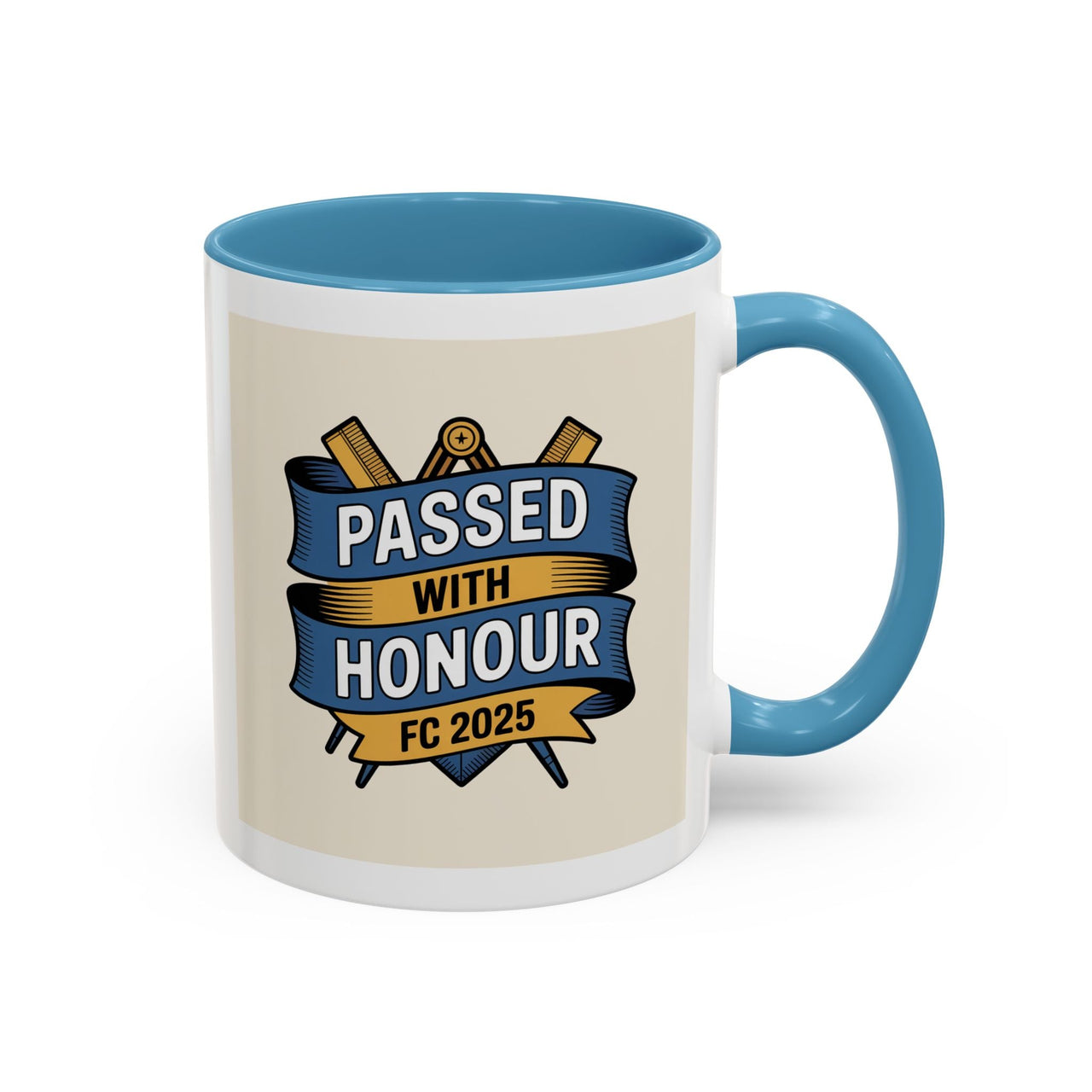 Premium Ready to Go Freemason Design | Fellowcraft | Passed with Honour 2025 - Masonic Mugs