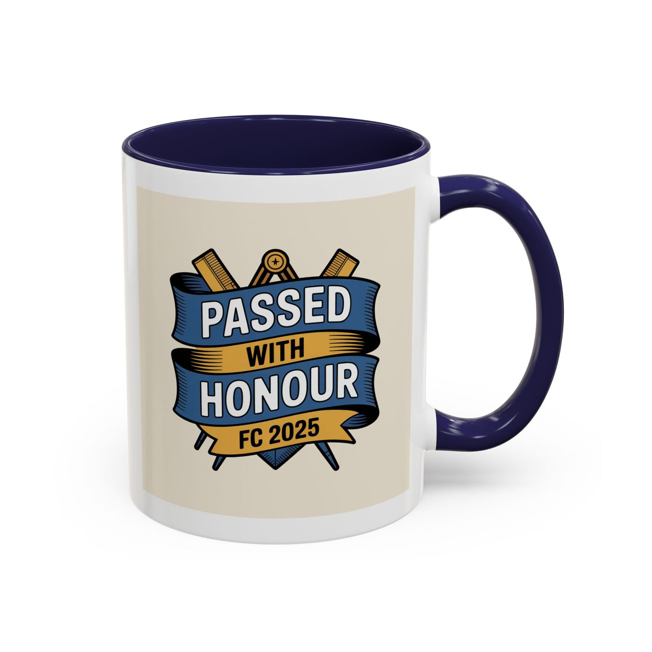 Premium Ready to Go Freemason Design | Fellowcraft | Passed with Honour 2025 - Masonic Mugs