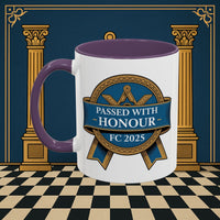 Premium Ready to Go Freemason Design | Fellowcraft | Passed with Honour 2025 - Masonic Mugs