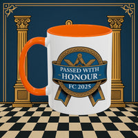 Premium Ready to Go Freemason Design | Fellowcraft | Passed with Honour 2025 - Masonic Mugs