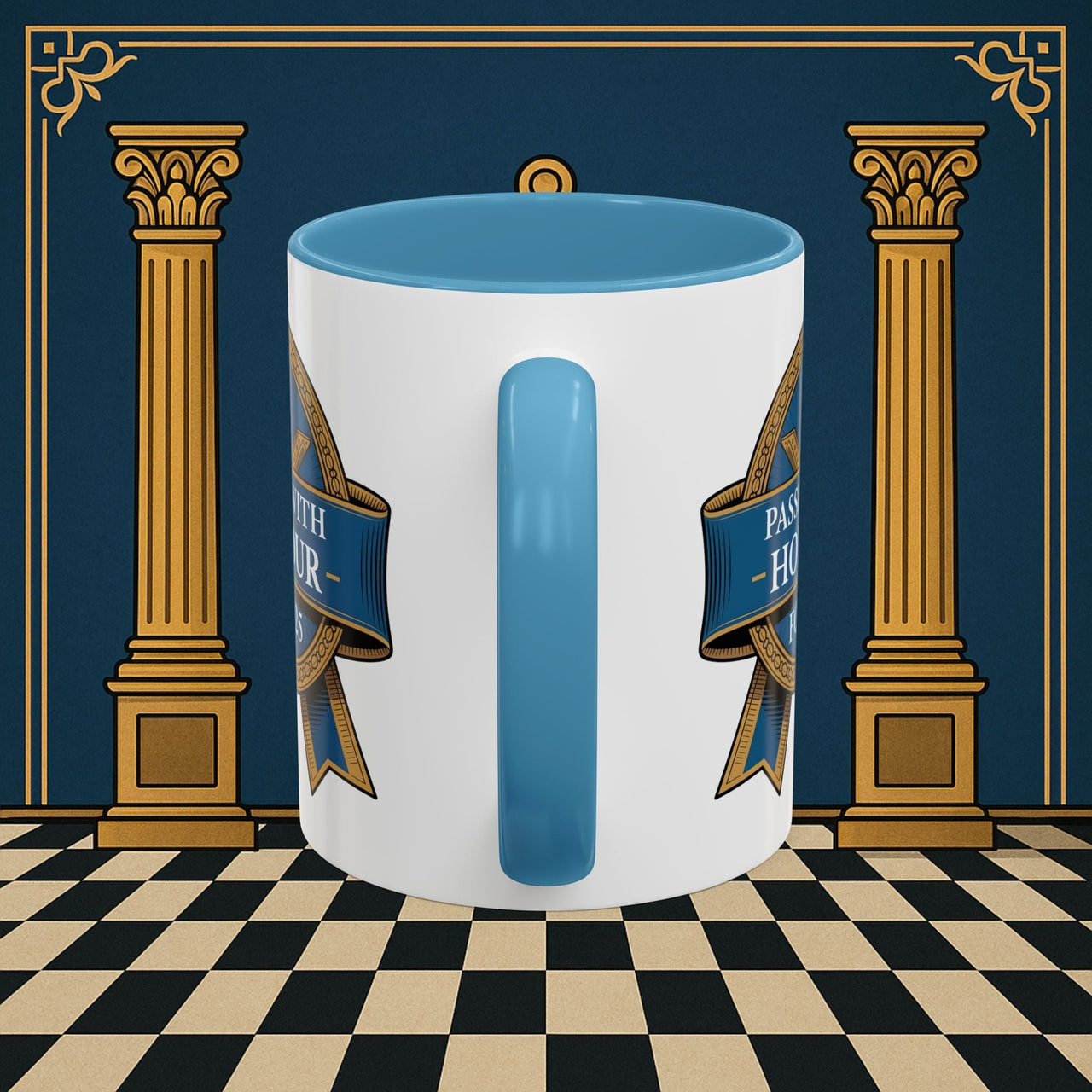 Premium Ready to Go Freemason Design | Fellowcraft | Passed with Honour 2025 - Masonic Mugs
