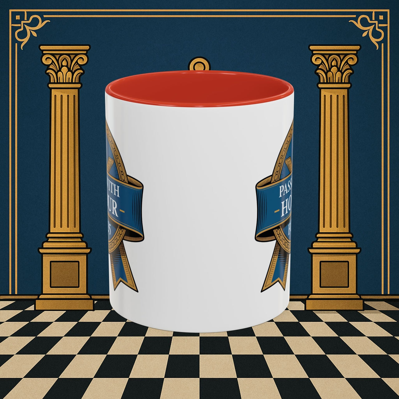 Premium Ready to Go Freemason Design | Fellowcraft | Passed with Honour 2025 - Masonic Mugs