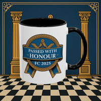 Premium Ready to Go Freemason Design | Fellowcraft | Passed with Honour 2025 - Masonic Mugs