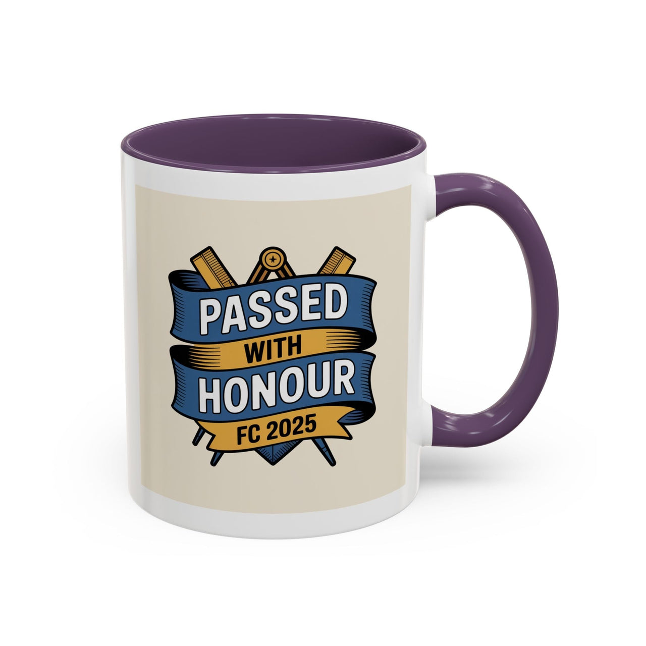 Premium Ready to Go Freemason Design | Fellowcraft | Passed with Honour 2025 - Masonic Mugs