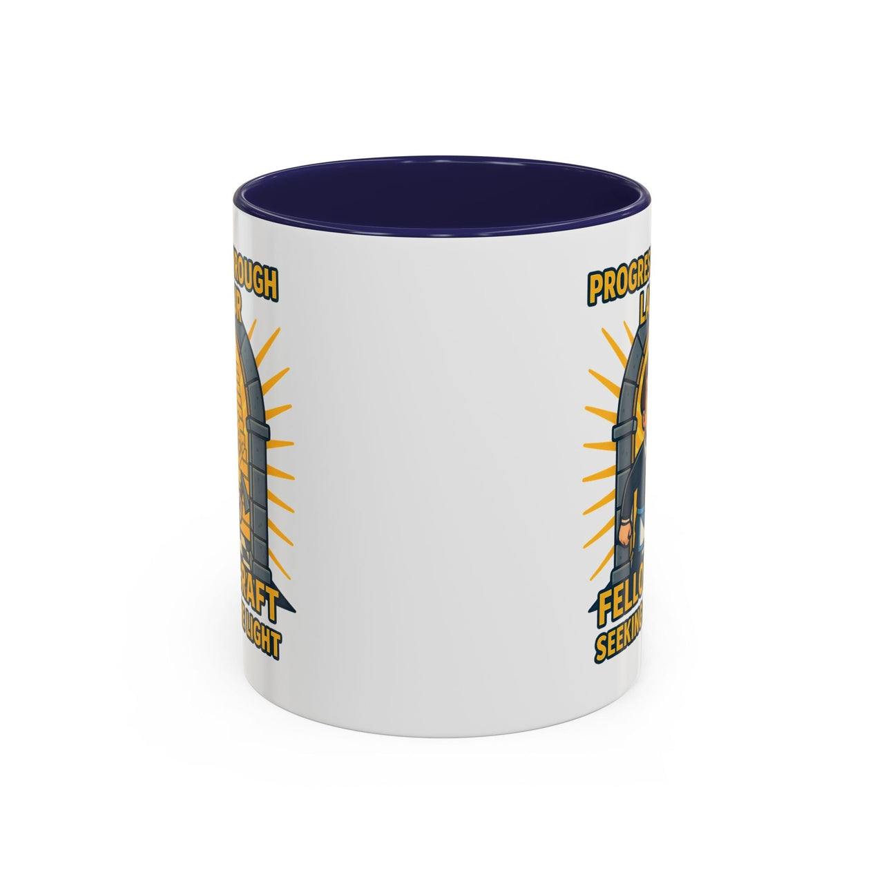 Premium Ready to Go Freemason Design | Fellowcraft | Progress through Labour - Masonic Mugs