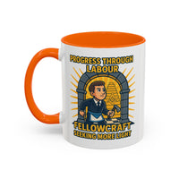 Premium Ready to Go Freemason Design | Fellowcraft | Progress through Labour - Masonic Mugs