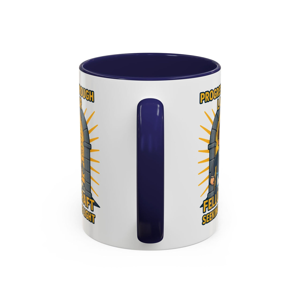 Premium Ready to Go Freemason Design | Fellowcraft | Progress through Labour - Masonic Mugs