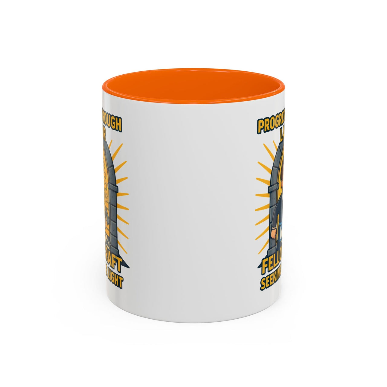 Premium Ready to Go Freemason Design | Fellowcraft | Progress through Labour - Masonic Mugs