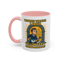 Premium Ready to Go Freemason Design | Fellowcraft | Progress through Labour - Masonic Mugs