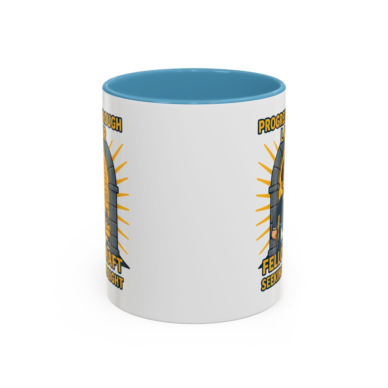 Premium Ready to Go Freemason Design | Fellowcraft | Progress through Labour - Masonic Mugs