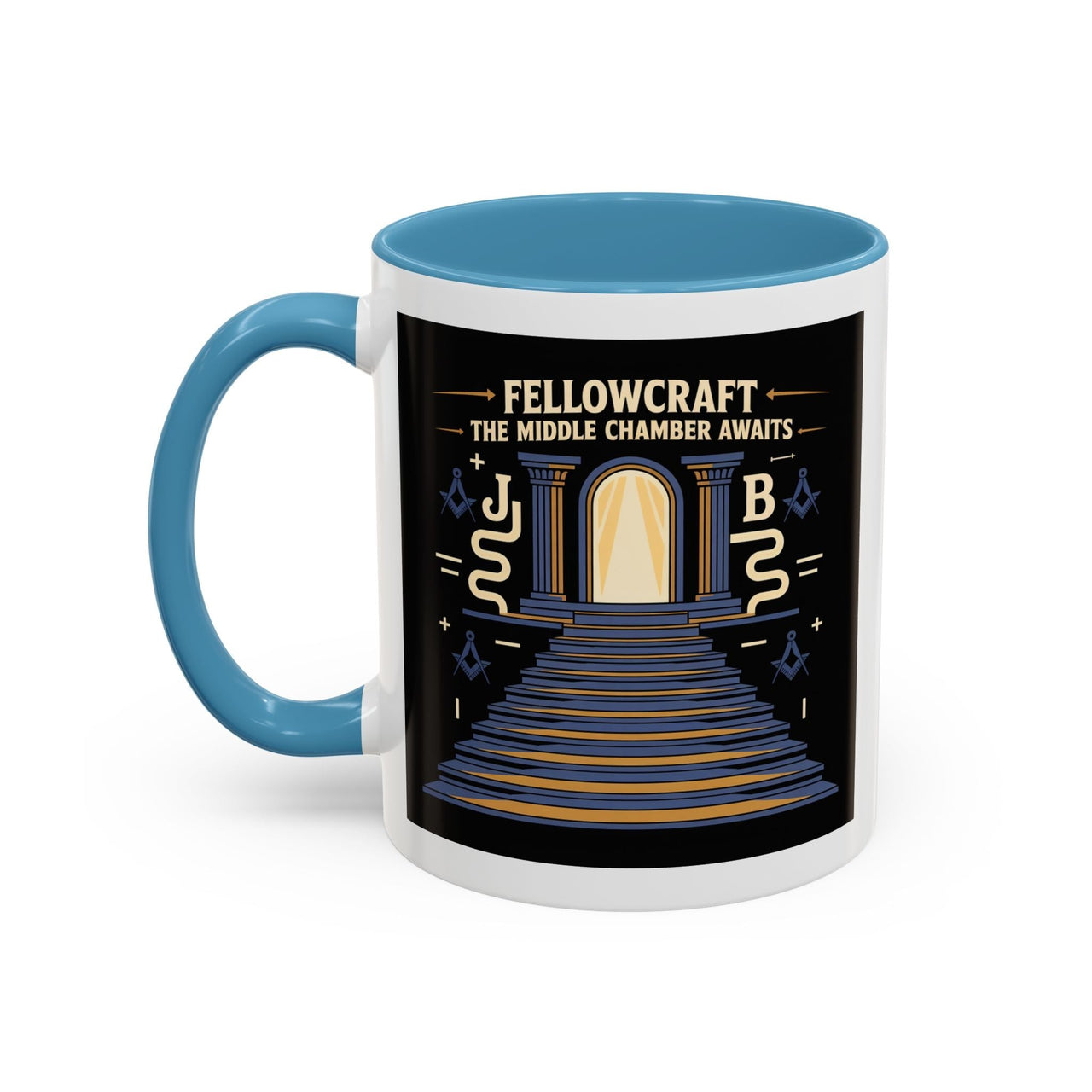 Premium Ready to Go Freemason Design | Fellowcraft | The middle chamber awaits - Masonic Mugs