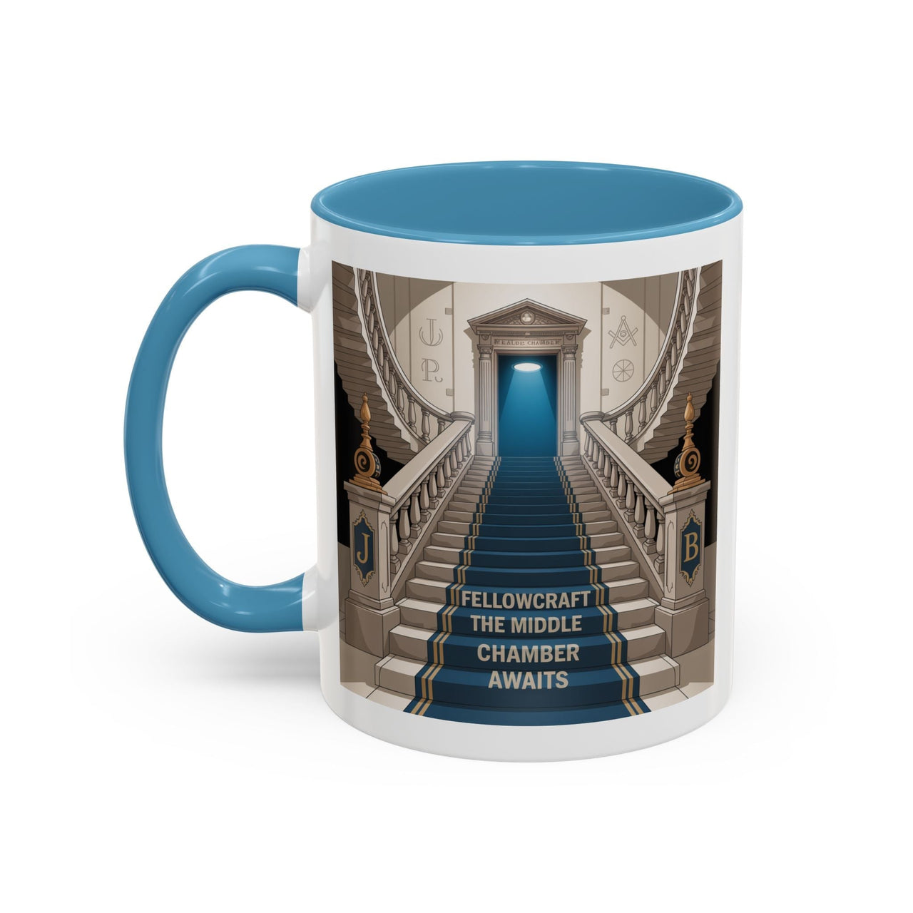 Premium Ready to Go Freemason Design | Fellowcraft | The Middle Chamber Awaits - Masonic Mugs