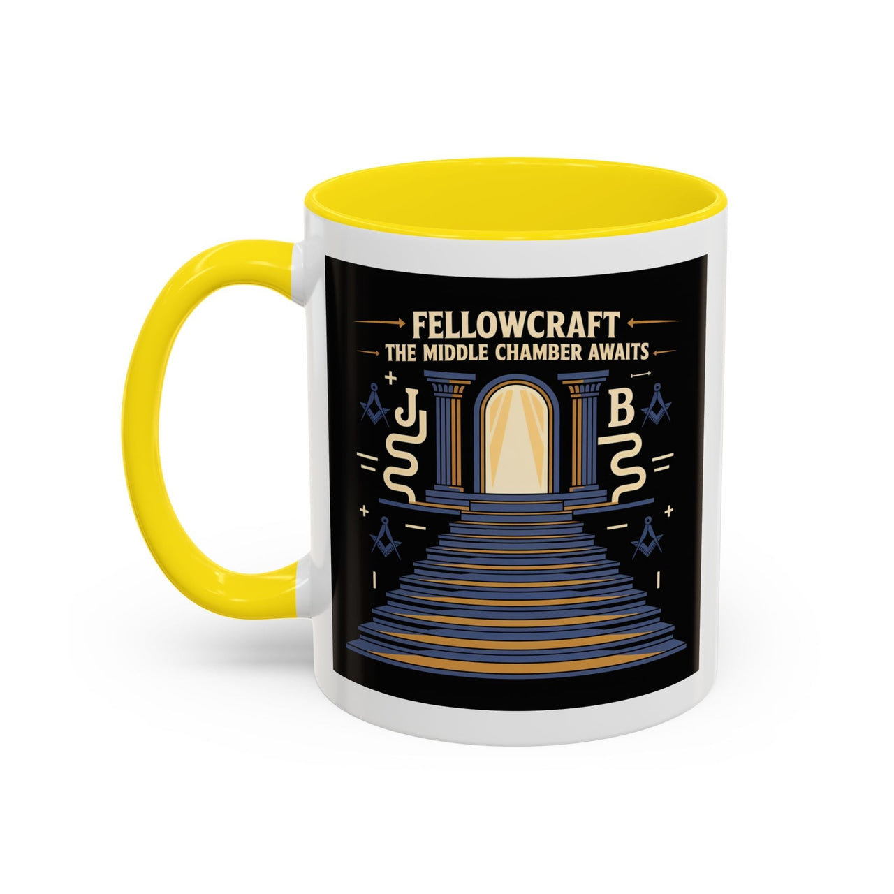 Premium Ready to Go Freemason Design | Fellowcraft | The middle chamber awaits - Masonic Mugs
